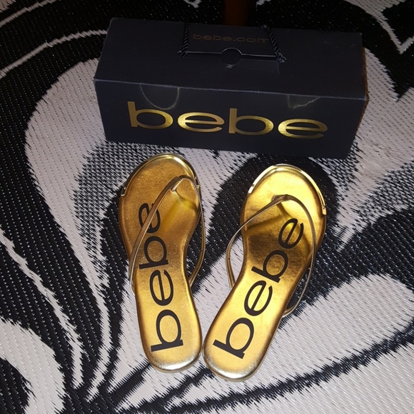 bebe Shoes - 💛 Gold bebe Ilana Sandals 🖤